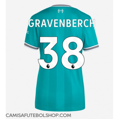 Camisa de time de futebol Liverpool Ryan Gravenberch #38 Replicas 3º Equipamento Feminina 2025-26 Manga Curta